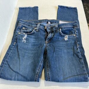 Rag & Bone Skinny Torn Jeans